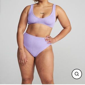 Youswim Eva high waist two piece in aster